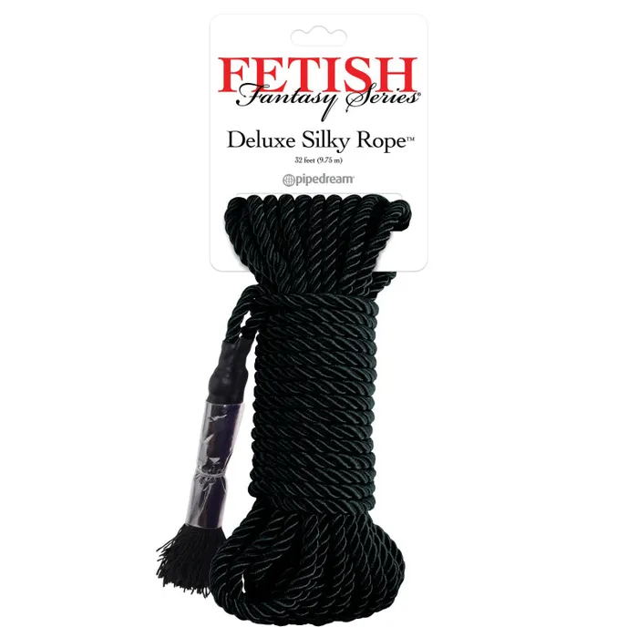 Couples Fetish Fantasy Series Deluxe Silky Rope Black Pipedream