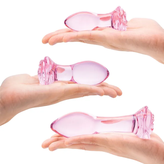 Electric / Hustler Lingerie Anal | Glas 3pc Rosebud Butt Plug Set