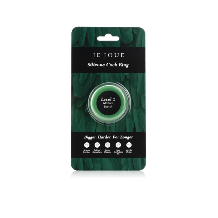 Je Joue Medium Stretch Silicone Cock Ring - Green | Male Sex Toys Je Joue Medium Stretch Silicone Cock Ring - Green | Male Sex Toys