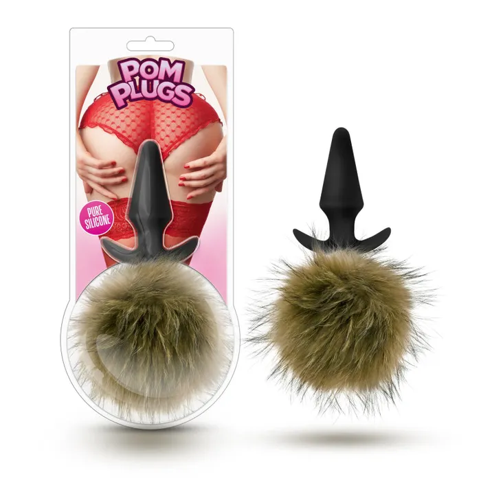 Vibrators | Blush Novelties Pom Plugs Fur Pom Pom - Brown