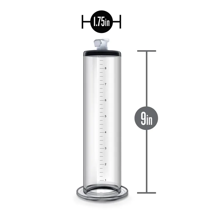 Anal Blush Novelties Performance 9 Inch X 175 Inch Penis Pump Cylinder Clear