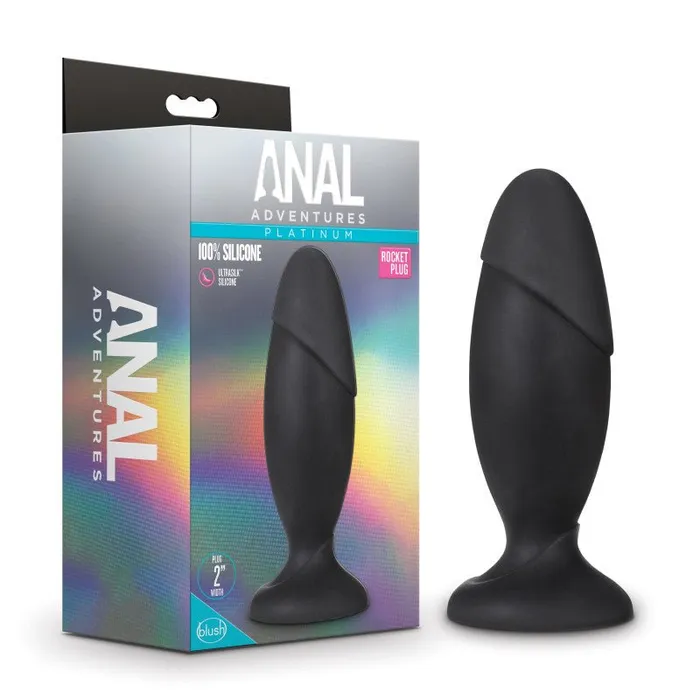 Blush Novelties Anal Anal Adventures Platinum Rocket Plug Black 165 cm Butt Plug Blush Novelties Anal Anal Adventures Platinum Rocket Plug Black 165 cm Butt Plug