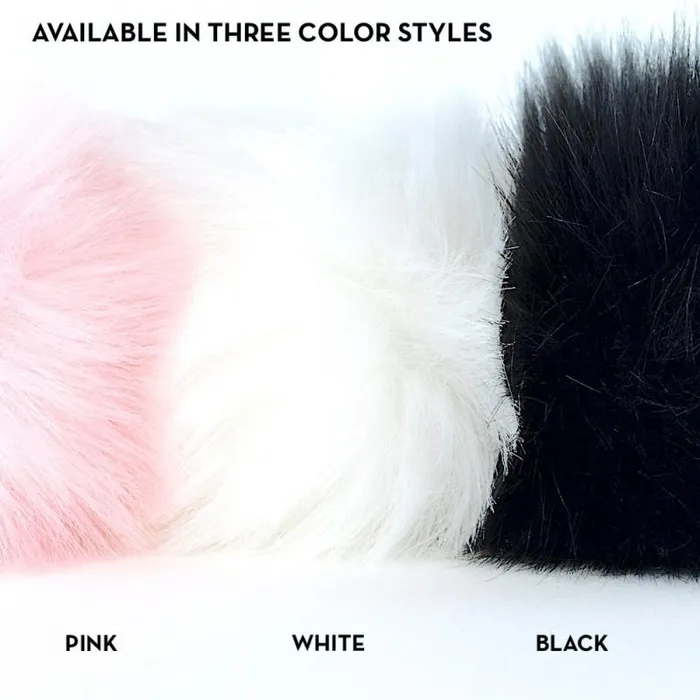 Crystal Delights Anal Crystal Delights Sparkle Bunny Tail Butt Plug 3 Colors