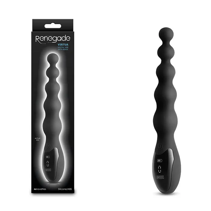 NS Novelties Renegade Virtua Black 239 cm USB Rechargeable Anal Vibrator Anal NS Novelties Renegade Virtua Black 239 cm USB Rechargeable Anal Vibrator Anal