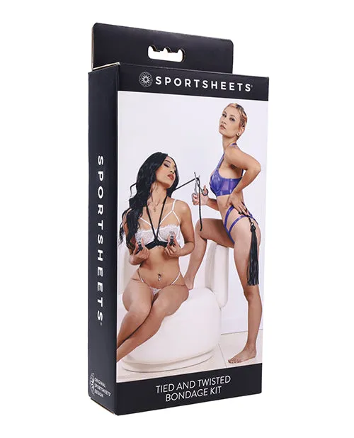 Sportsheets International Sportsheets Tied Twisted Bondage Set Black Anal