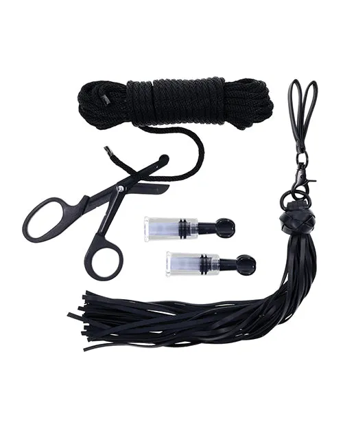 Sportsheets International Sportsheets Tied Twisted Bondage Set Black Anal