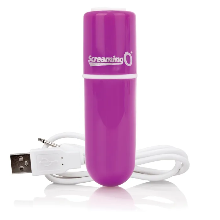 Vibrators Screaming O Charged Vooom Rechargeable Bullet Vibe Purple
