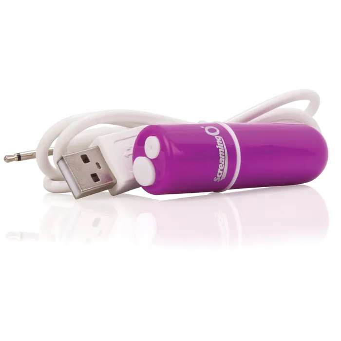 Vibrators Screaming O Charged Vooom Rechargeable Bullet Vibe Purple
