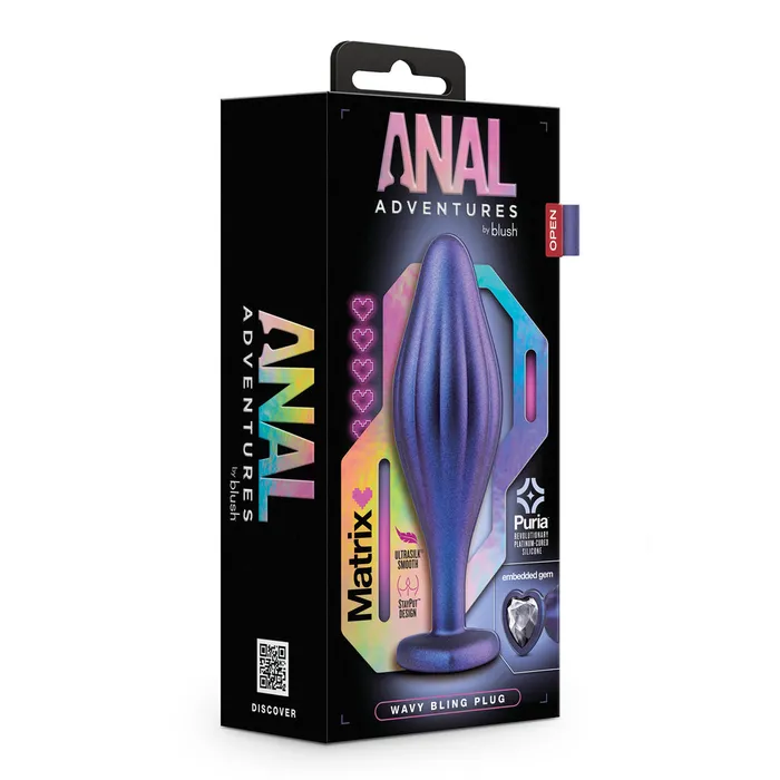 Anal Adventures Matrix Wavy Bling Anal Plug Blush Novelties Anal Anal Adventures Matrix Wavy Bling Anal Plug Blush Novelties Anal