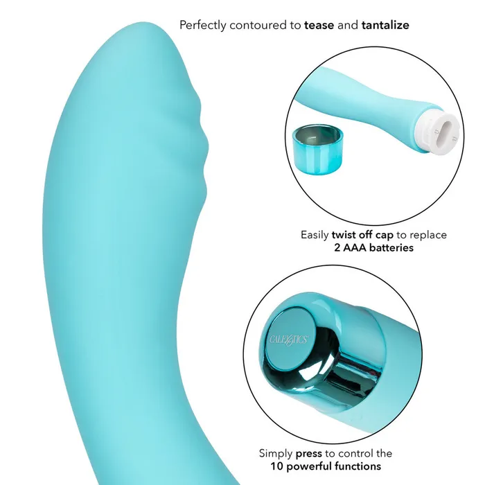 CalExotics Female Sex Toys Eden Ripple Silicone GSpot Vibrator Waterproof 6 Inch CalExotics Female Sex Toys Eden Ripple Silicone GSpot Vibrator Waterproof 6 Inch