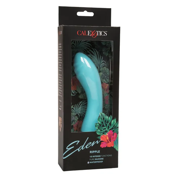 CalExotics Female Sex Toys Eden Ripple Silicone GSpot Vibrator Waterproof 6 Inch CalExotics Female Sex Toys Eden Ripple Silicone GSpot Vibrator Waterproof 6 Inch