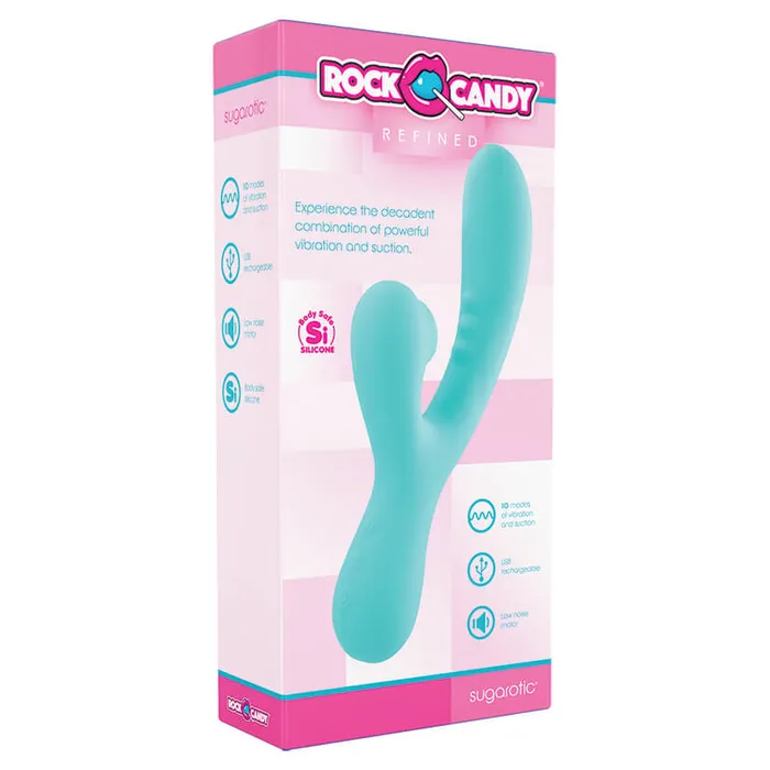 INTIMATE EARTH Female Sex Toys Rock Candy Refined Sugarotic Dual Stimulator Vibrator INTIMATE EARTH Female Sex Toys Rock Candy Refined Sugarotic Dual Stimulator Vibrator