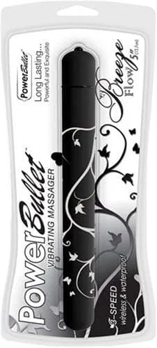 Anal BMS Factory Power Bullet Breeze Flow 5inch Black