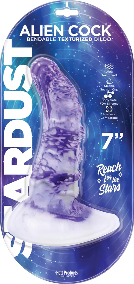 Hott Products Dildos Stardust Alien Cock Bendable Texturized Dildo Texturized Dildo 7 Inch