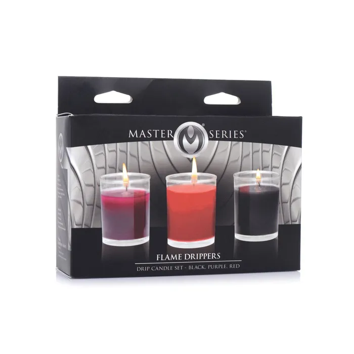 Master Series Anal Master Series Flame Drippers Candle Set Multi Color