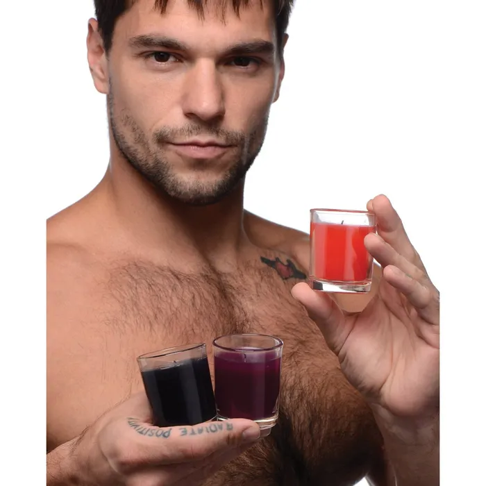 Master Series Anal Master Series Flame Drippers Candle Set Multi Color