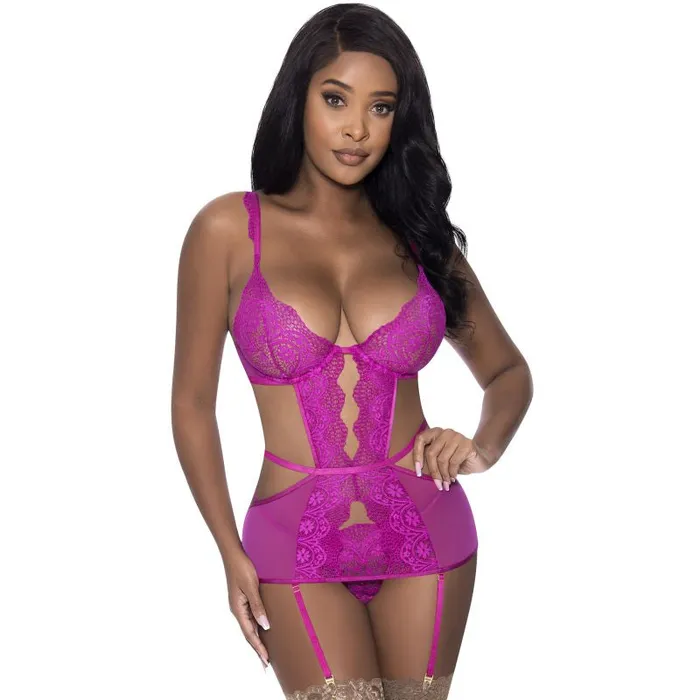 Exposed Anal Cutout Dress and GString Set