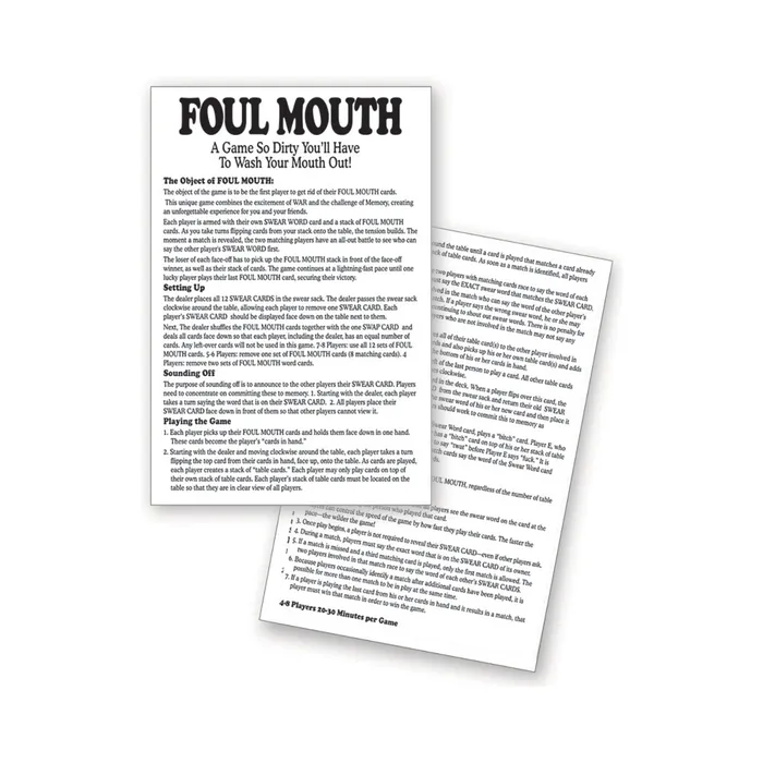 Games Little Genie Foul Mouth Card Game
