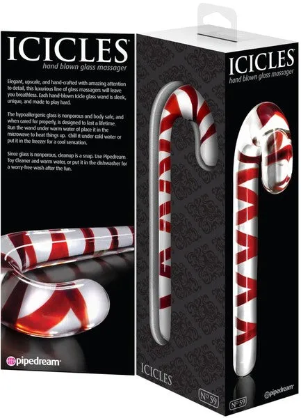 Pipedreams Dildos Icicles No 59 ClearRed