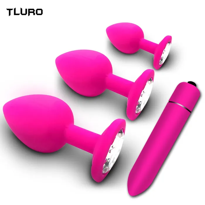 TLURO Official Store Anal Anal Plug Butt Plug for Woman Men Soft Silicone 3 Different Size Sex Toys Bullet Vibrator Anal Unisex Gay Anal Toys for Adults TLURO Official Store Anal Anal Plug Butt Plug for Woman Men Soft Silicone 3 Different Size Sex Toys Bullet Vibrator Anal Unisex Gay Anal Toys for Adults