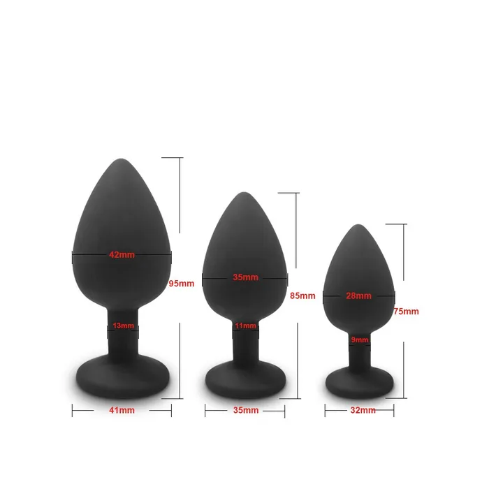 TLURO Official Store Anal Anal Plug Butt Plug for Woman Men Soft Silicone 3 Different Size Sex Toys Bullet Vibrator Anal Unisex Gay Anal Toys for Adults TLURO Official Store Anal Anal Plug Butt Plug for Woman Men Soft Silicone 3 Different Size Sex Toys Bullet Vibrator Anal Unisex Gay Anal Toys for Adults