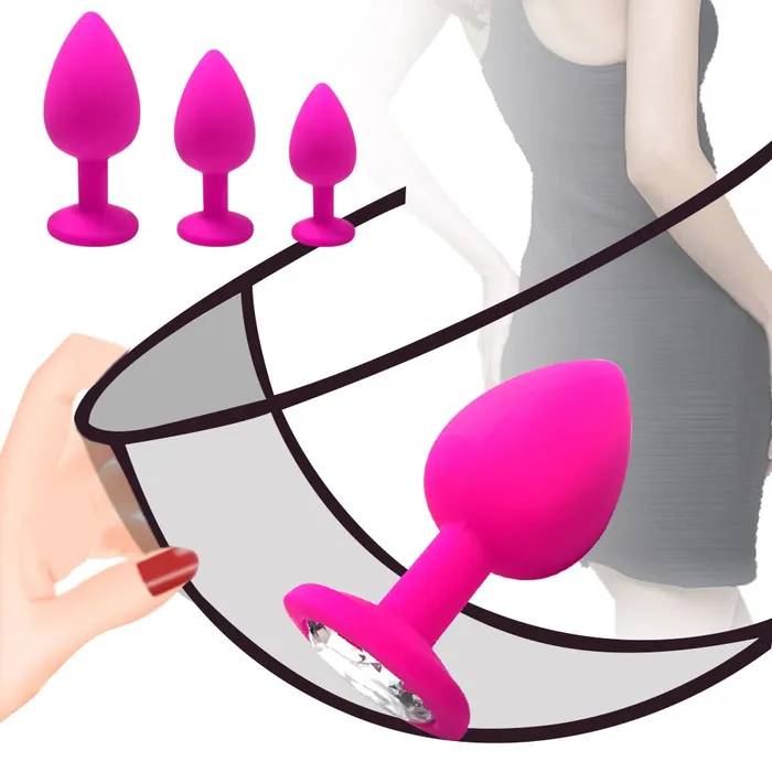 TLURO Official Store Anal Anal Plug Butt Plug for Woman Men Soft Silicone 3 Different Size Sex Toys Bullet Vibrator Anal Unisex Gay Anal Toys for Adults TLURO Official Store Anal Anal Plug Butt Plug for Woman Men Soft Silicone 3 Different Size Sex Toys Bullet Vibrator Anal Unisex Gay Anal Toys for Adults