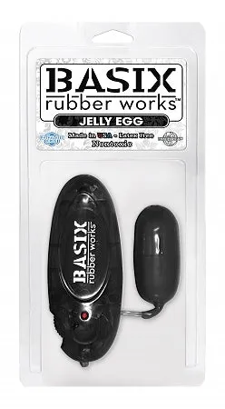 Basix Rubber Works Jelly Egg Black Pipedream Products Dildos
