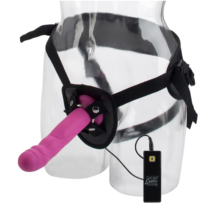 California Exotic Novelties Vibrators Silicone Love Rider Rippler Pink