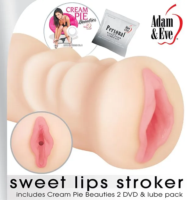Evolved Novelties Male Sex Toys Adam Eve Sweet Lips Stroker
