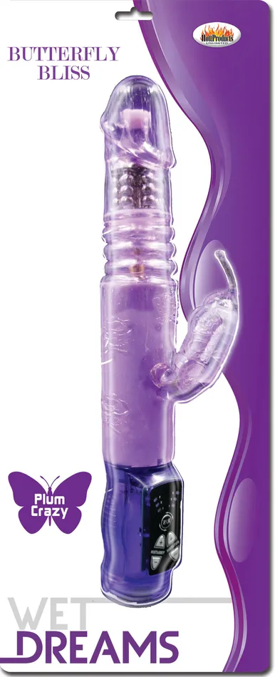 HOTT Products Female Sex Toys Butterfly Bliss Mini Purplenv