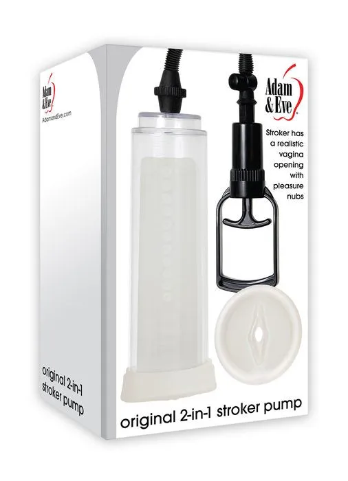 Male Sex Toys Adam Eve Original 2 In 1 Stroker Pump Evolved Novelties