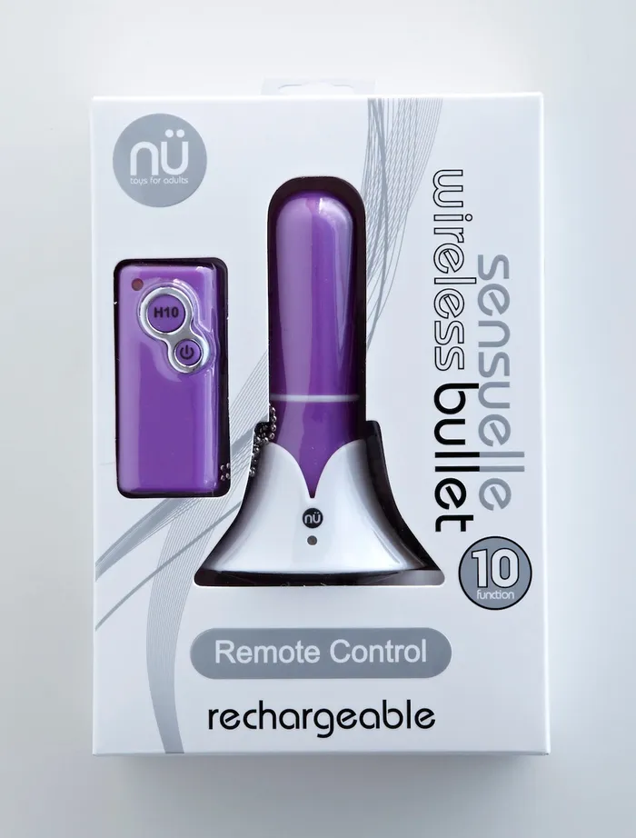 Vibrators Sensuelle Remote Bullet Purple 10 Functions Novel Creations Toys