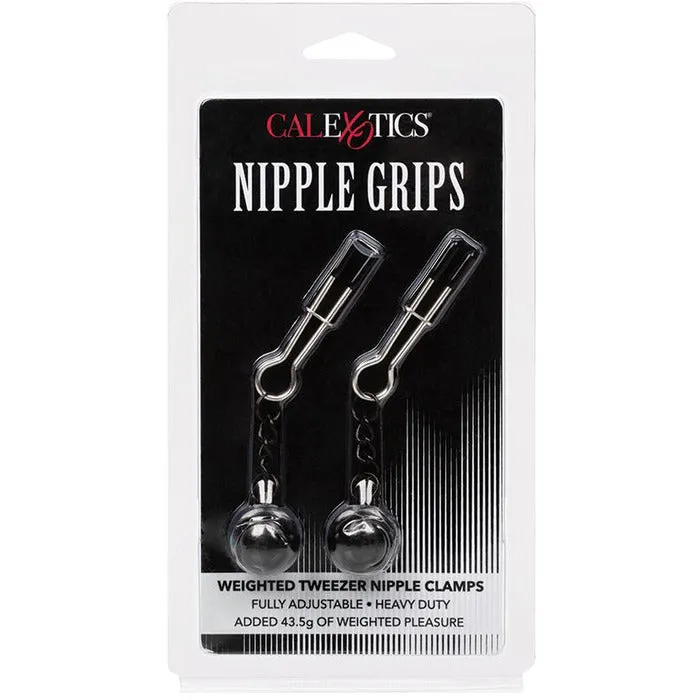 Cal Exotics Female Sex Toys Nipple Grips Weighted Tweezer Nipple Clamps Cal Exotics Female Sex Toys Nipple Grips Weighted Tweezer Nipple Clamps