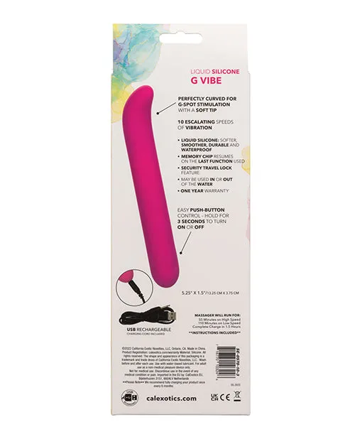 CalExotics Female Sex Toys Bliss Liquid Silicone G Vibe