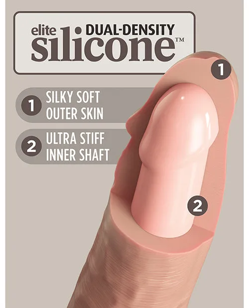 Female Sex Toys King Cock Elite 9 Dual Density Silicone Cock Pipedream
