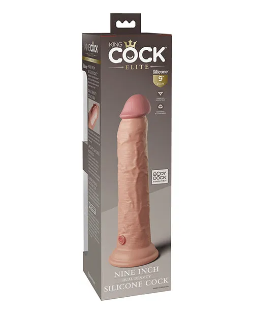 Female Sex Toys King Cock Elite 9 Dual Density Silicone Cock Pipedream