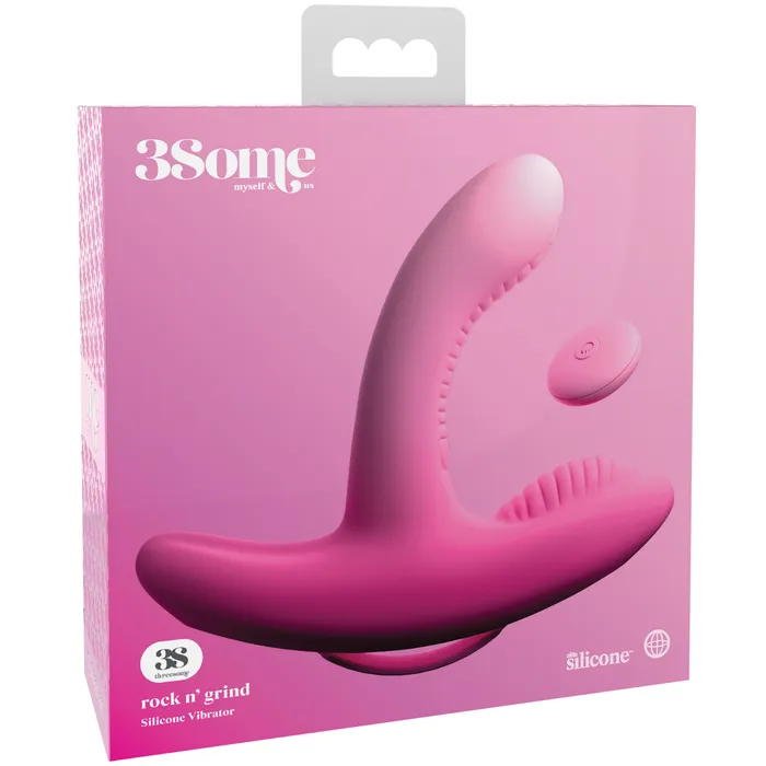 Vibrators Pipe Dream 3Some Sit Rock HandsFree Vibrator Clit and GSpot