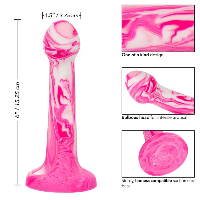 Anal California Exotic Novelties California Exotic Novelties Twisted Love Pink Bulb Tip Probe