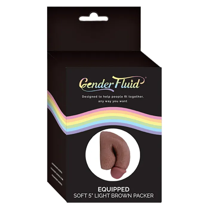 Anal Gender Fluid Equipped Soft PackerLight Brown 5 Voodoo
