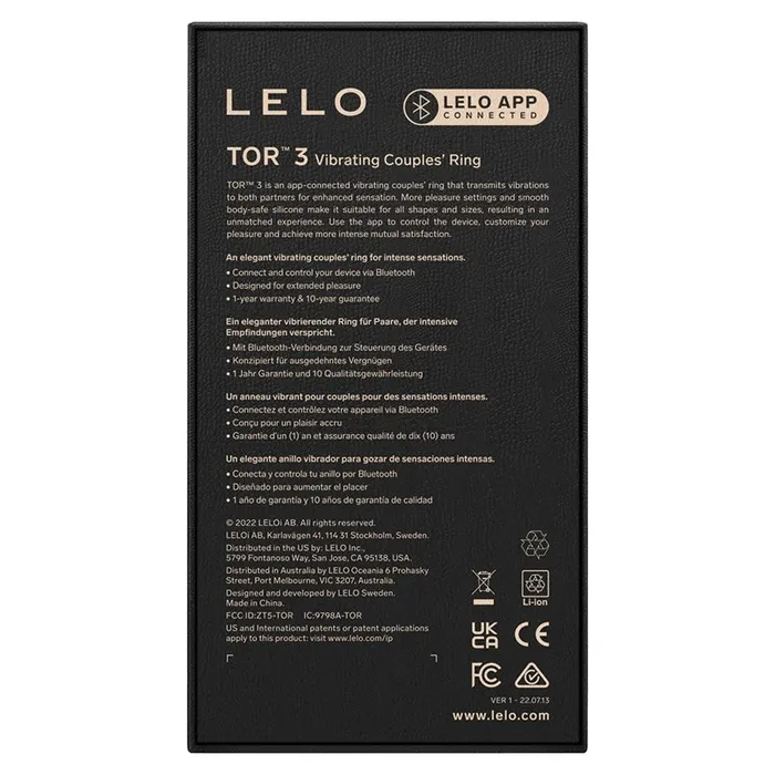 Anal LELO Lelo Tor 3Black