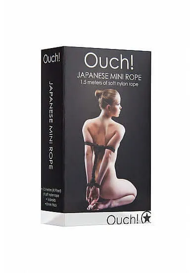 Anal SHOTS AMERICA Ouch Japanese Mini Rope 15 meter Black