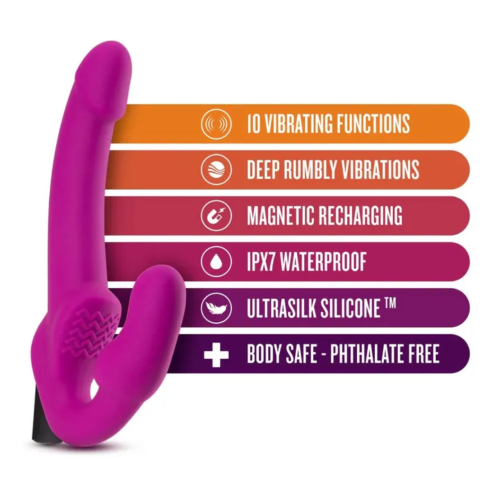 AYLI Female Sex Toys Estella Vibrating Strapless StrapOn Dildo by Temptasia