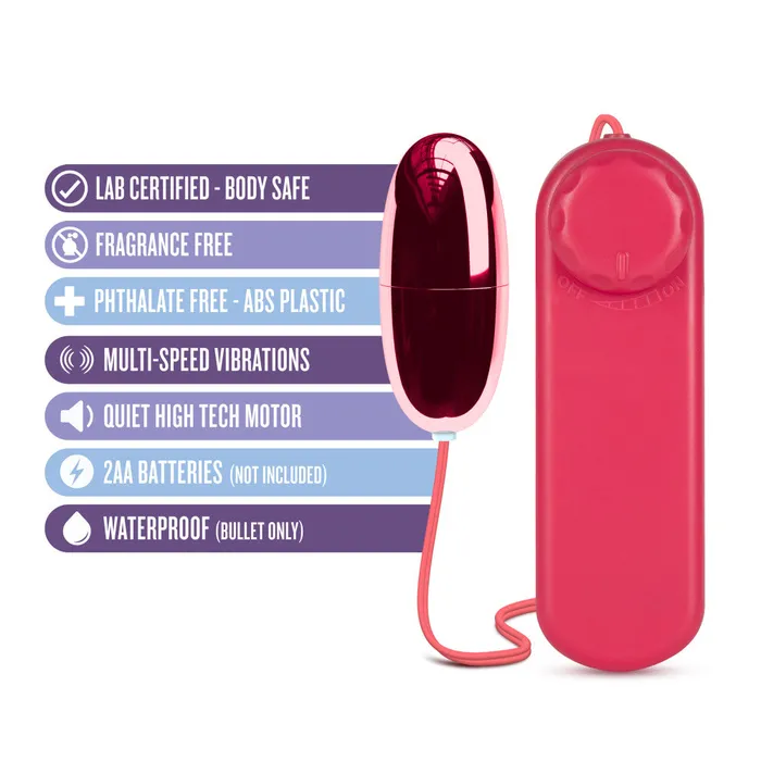 B Yours By Blush Power Bullet Cerise 225Inch Vibrating Bullet Blush Vibrators
