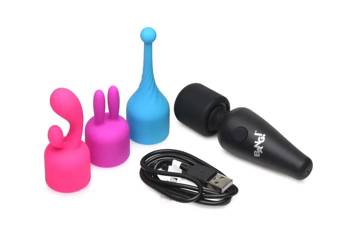 Bang 10X Mini Wand Massager with Trio Attachments from XR Brands XR Brands Female Sex Toys