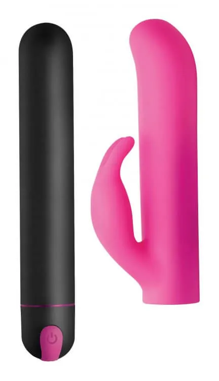 Bang XL Bullet Vibrator and Silicone Rabbit Sleeve XR Brands Female Sex Toys