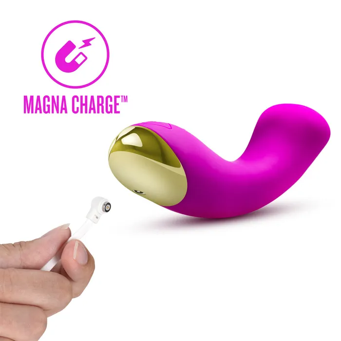 Blush Vibrators Aria By Blush Bangin AF Enhanced GSpot Stimulation Purple Silicone Vibrator with Powerful RumboTech Technology