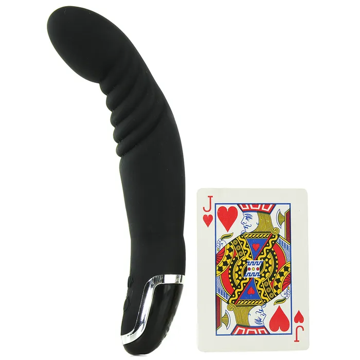 CalExotics Dr Joel Silicone Ridged P Vibe in Black Anal CalExotics Dr Joel Silicone Ridged P Vibe in Black Anal