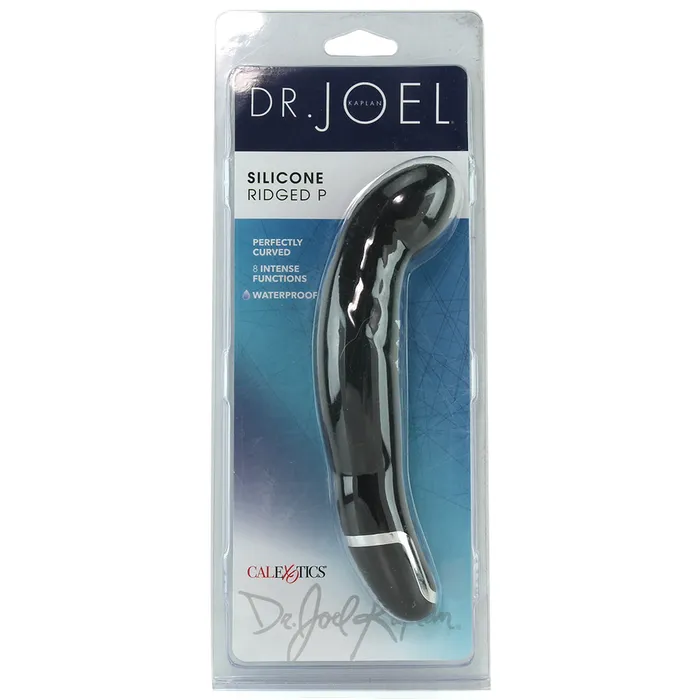 CalExotics Dr Joel Silicone Ridged P Vibe in Black Anal CalExotics Dr Joel Silicone Ridged P Vibe in Black Anal