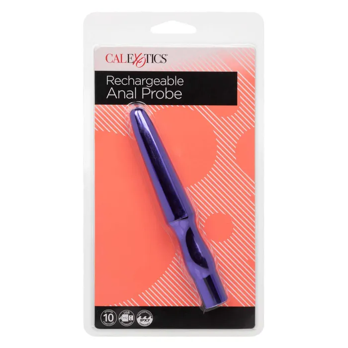California Exotic Novelties Anal California Exotic Novelties Rechargeable Anal Probe Metallic Purple 55 Inches