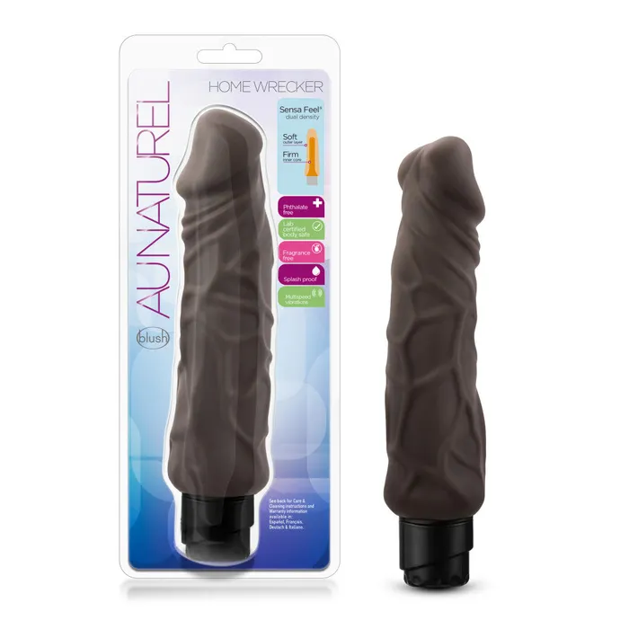 Dildos Blush Au Naturel By Blush Home Wrecker Realistic Brown 925Inch Long Vibrating Dildo Dildos Blush Au Naturel By Blush Home Wrecker Realistic Brown 925Inch Long Vibrating Dildo